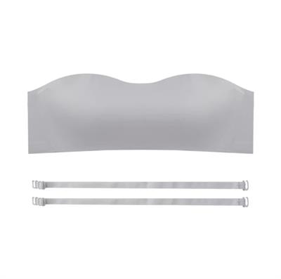 Bulut Lazer Kesim Açık Mavi Straplez Sütyen