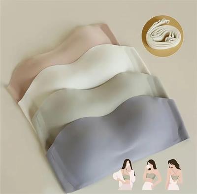 Bulut Lazer Kesim Çağla Yeşili Straplez Sütyen