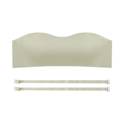 Bulut Lazer Kesim Çağla Yeşili Straplez Sütyen