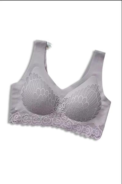 Dantel Balensiz Dikişsiz Bralet Gri