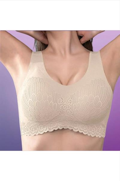 Dantel Balensiz Dikişsiz Bralet Gri