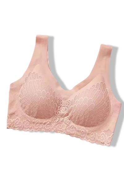 Dantel Balensiz Dikişsiz Bralet Pembe