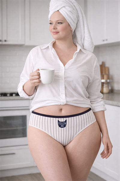 Dantel Büyük BedenYüksek Bel Pamuklu 7li  Külot Haftalık 