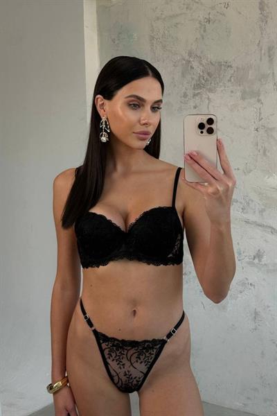 Dantel Dark Love Push Up Destekli B CUP SütyenTakımı