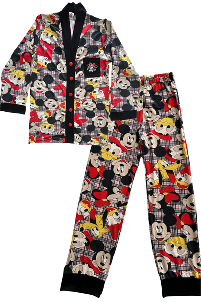 Dantel Dİsney Koleksiyonu Siyah Kalın Yaka