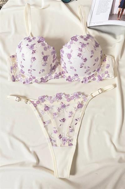 Dantel Lavinya Bloom Push Up Sütyen Takımı 