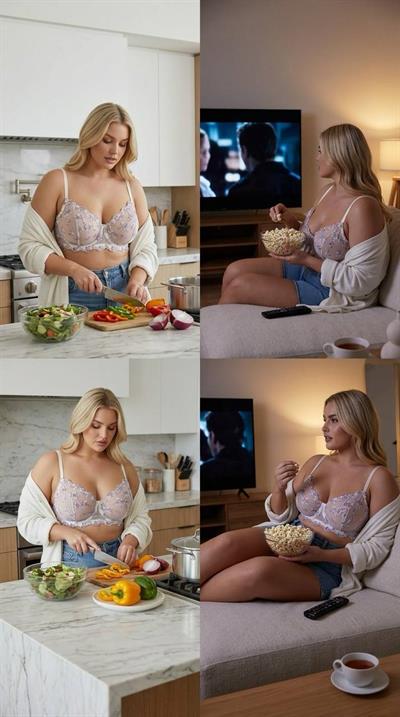 DANTEL Lilac Flowers C & D cup Büyük Beden Bralet Takım 
