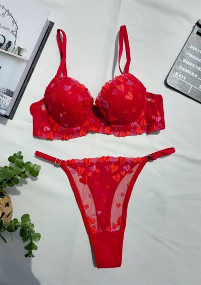 Dantel LOVE Push Up B CUP SütyenTakımı