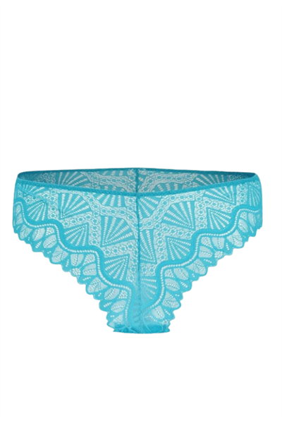 Dantel Mavi Büstiyer Takımı