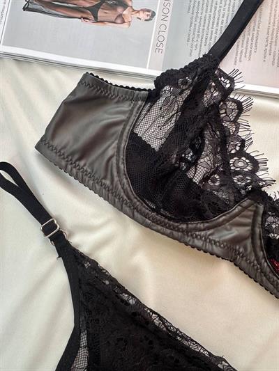 Dantel Midnight Lace Tasarım Sütyen Takımı