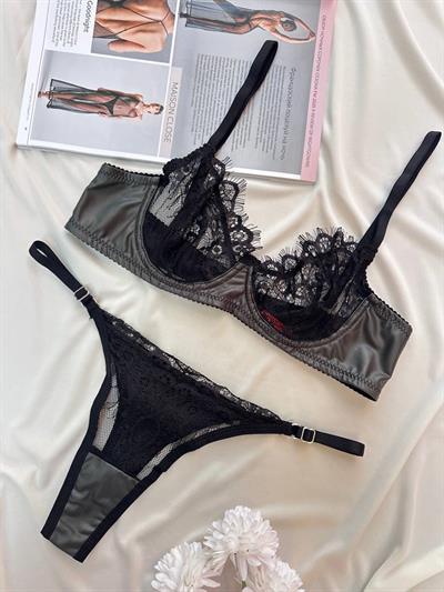 Dantel Midnight Lace Tasarım Sütyen Takımı