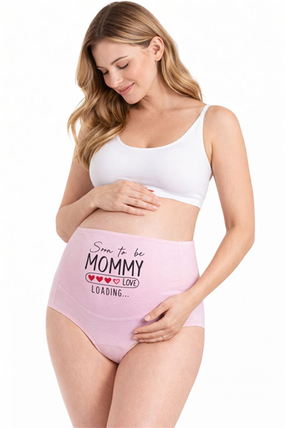 Dantel Mommy Yüksek Bel Pamuklu 4lü Hamile & Gebe Külot 