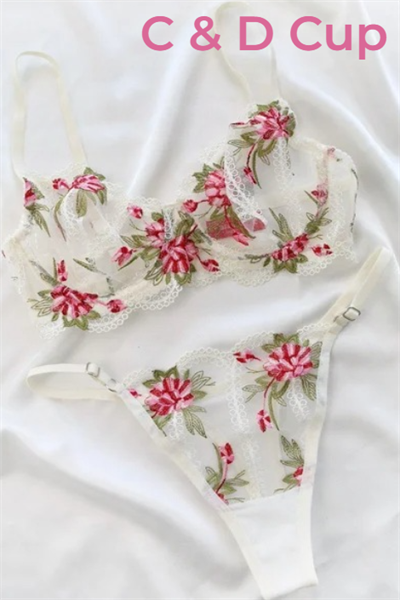 DANTEL Şakayık C & D cup Büyük Beden Bralet Takım 