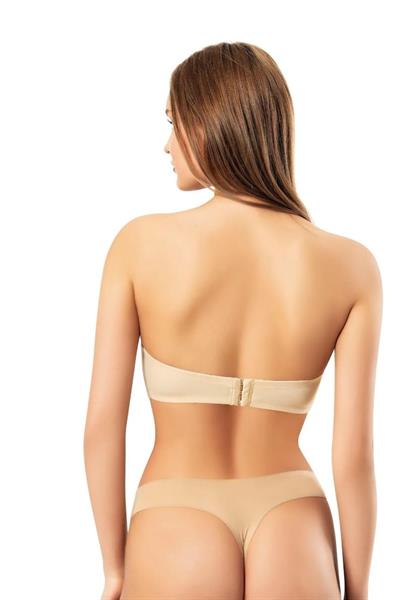 Dantel Straplez Sütyen krem