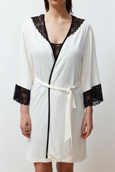 Dantel Vintage Angel Pamuklu Sabahlık