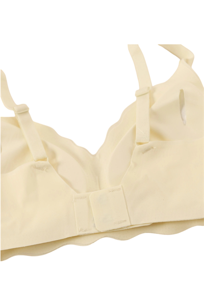 Dikişsiz Lazer Kesim Hayalet Ekru Askılı Sütyen