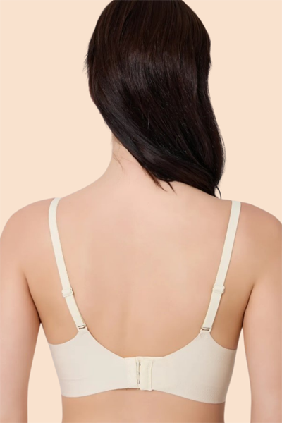 Dikişsiz Lazer Kesim Hayalet Ekru Askılı Sütyen