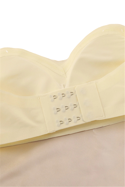 Dikişsiz Lazer Kesim Hayalet Ekru Straplez Sütyen