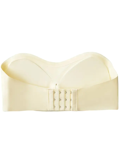 Dikişsiz Lazer Kesim Hayalet Ekru Straplez Sütyen