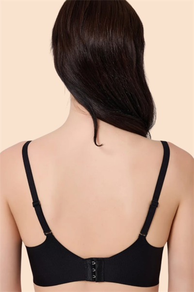 Dikişsiz Lazer Kesim Hayalet Siyah Askılı Sütyen