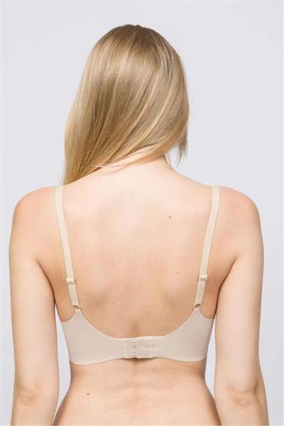 Dikişsiz Lazer Kesim Hayalet Ekru Askılı Sütyen