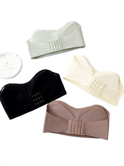 Dikişsiz Lazer Kesim Hayalet Vizon Straplez Sütyen