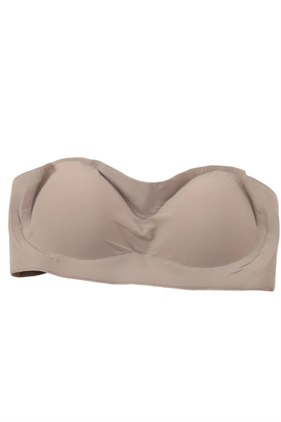 Dikişsiz Lazer Kesim Hayalet Vizon Straplez Sütyen