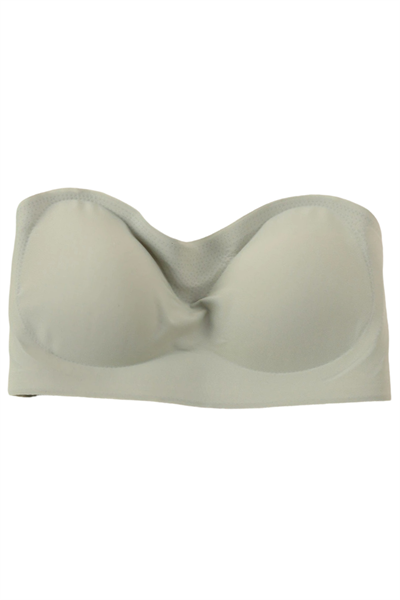 Dikişsiz Lazer Kesim Hayalet Yeşil Straplez Sütyen