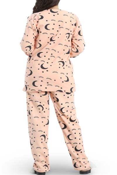 Somon Renkli Büyük Beden Pijama Takımı