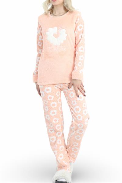 Dantel Pudra Şekeri Pijama Takımı