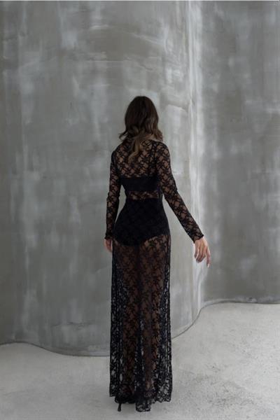 Zarafet VIP Dantel Transparan Elbise