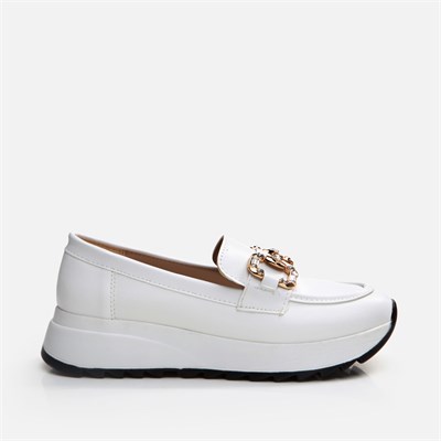 Kadın Beyaz Loafer