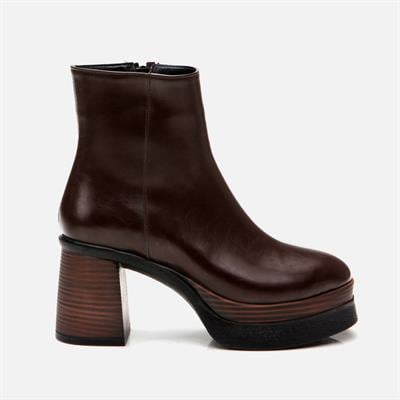 Kahve Kadın Topuklu Bot