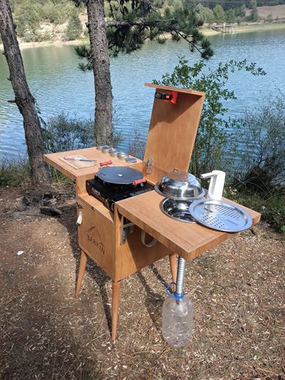 Göçgün Katlanır Mini Kamp Mutfağı