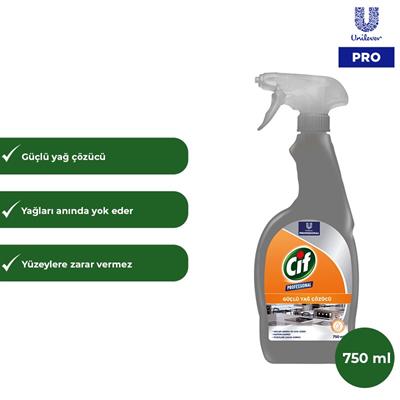 Cif Sprey Profesyonel Güçlü Yağ Çözücü Sprey 750 ML