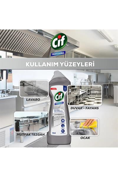 Cif Profesyonel Çok Amaçlı Krem Temizleyici 750 ml