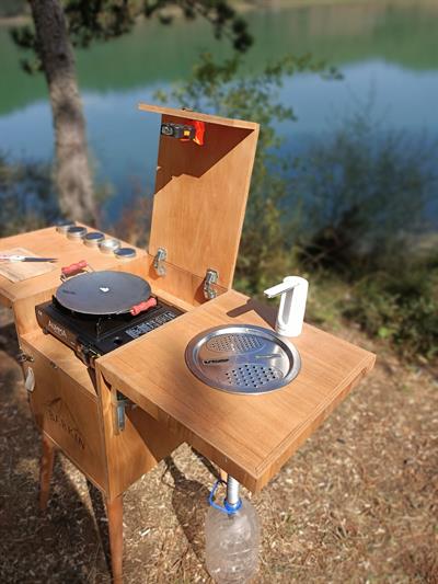 Göçgün Katlanır Mini Kamp Mutfağı