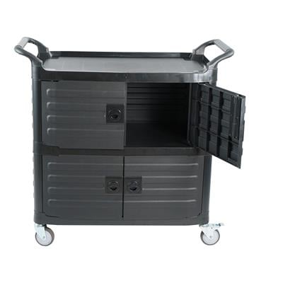 Biradlı Plastik Kapaklı Servis Arabası