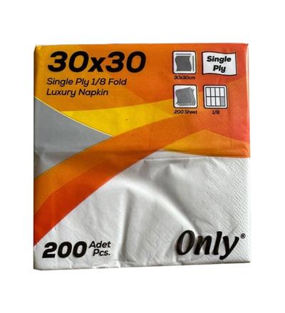 Only 30x30 Kenar Bordürlü Çift Kat Peçete