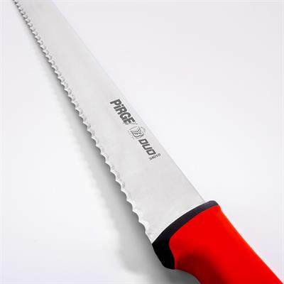 Pirge Duo Ekmek Bıçağı Pro 17,5 Cm Kırmızı
