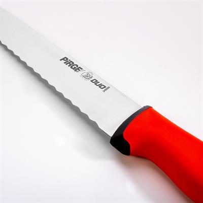 Pirge Duo Ekmek Bıçağı Pro 22,5 Cm Kırmızı