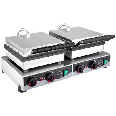 Remta Kapaklı Yuvarlak Çiftli Bubble Pankek Makinesi Elektrikli