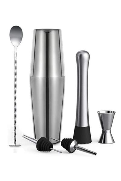 Vosco 6 Parça Kokteyl Boston Shaker Seti