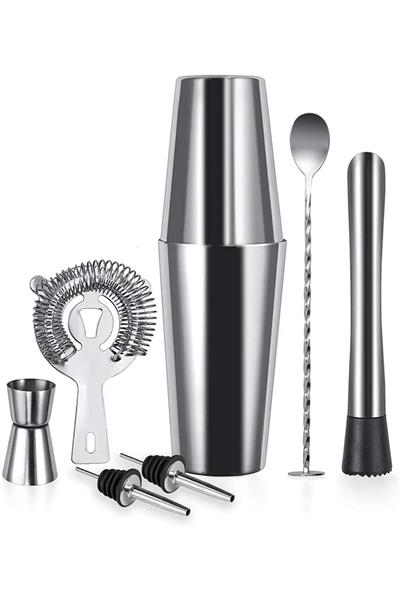 Vosco 7 Parça Kokteyl Boston Shaker Seti