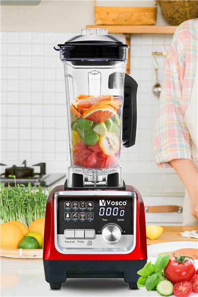 Vosco Bar Blender Pro Dijital 2 Lt Buz Kırıcılı 2200W Kırmızı
