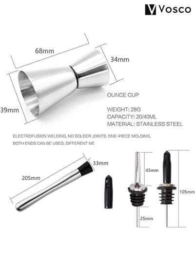 Vosco Kokteyl Shaker Seti 6 Parça