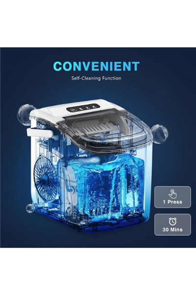 Vosco VHZB-12HB Eko Set Üstü Buz Makinesi 12 Kg Beyaz