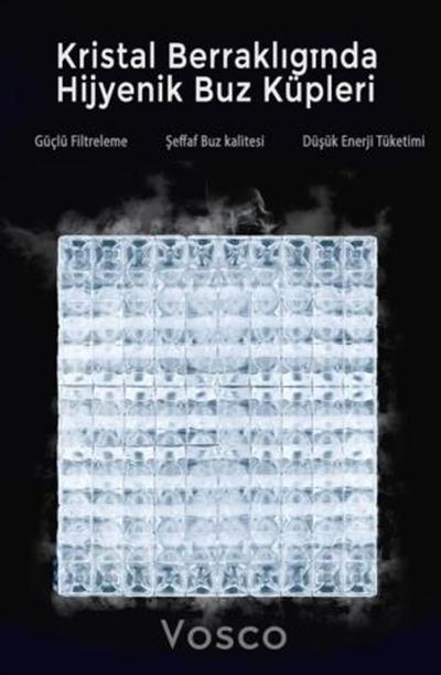 Vosco VSC-150C Buz Makinesi 150 Kg/Gün Küp (Hazne Dahil)