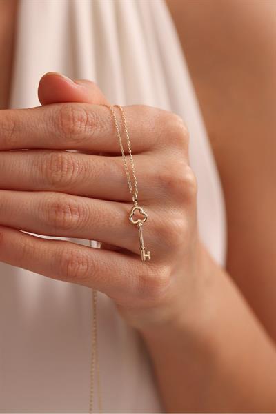 Antik Anahtar Şans Kolye