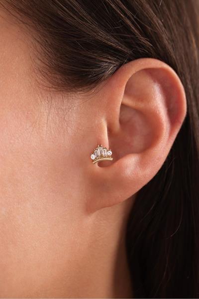 Baget Taşlı Ethnic Tragus Küpe